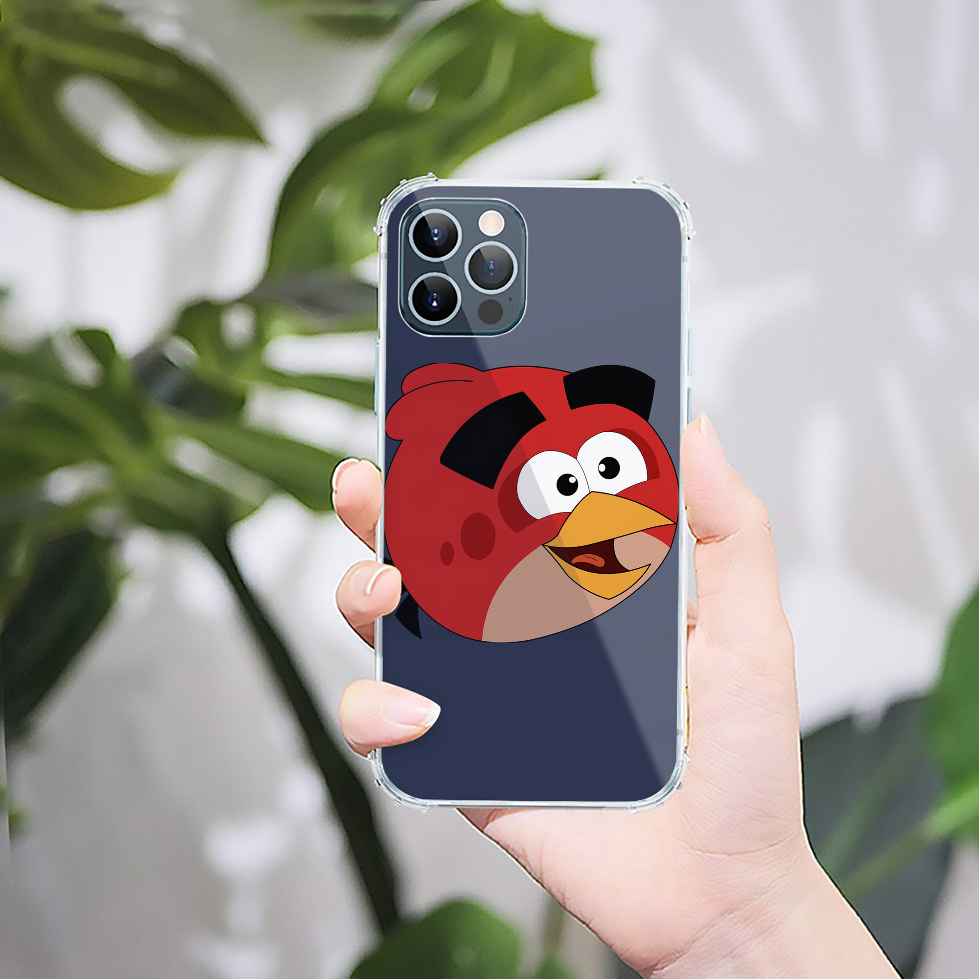 （画像用） Angry Birds アングリーバード 【iPhone 12シリーズ対応】透明スマホケース（クリアソフトケース）